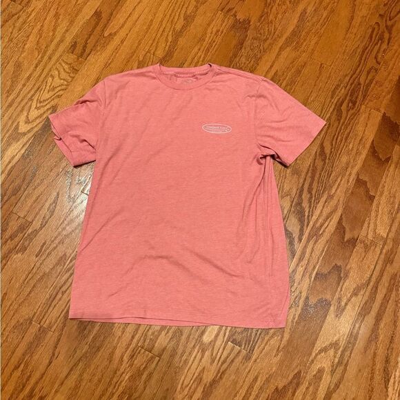 Vineyard Vines men’s supersoft Island Tee, heathered pink, size medium - Picture 1 of 6
